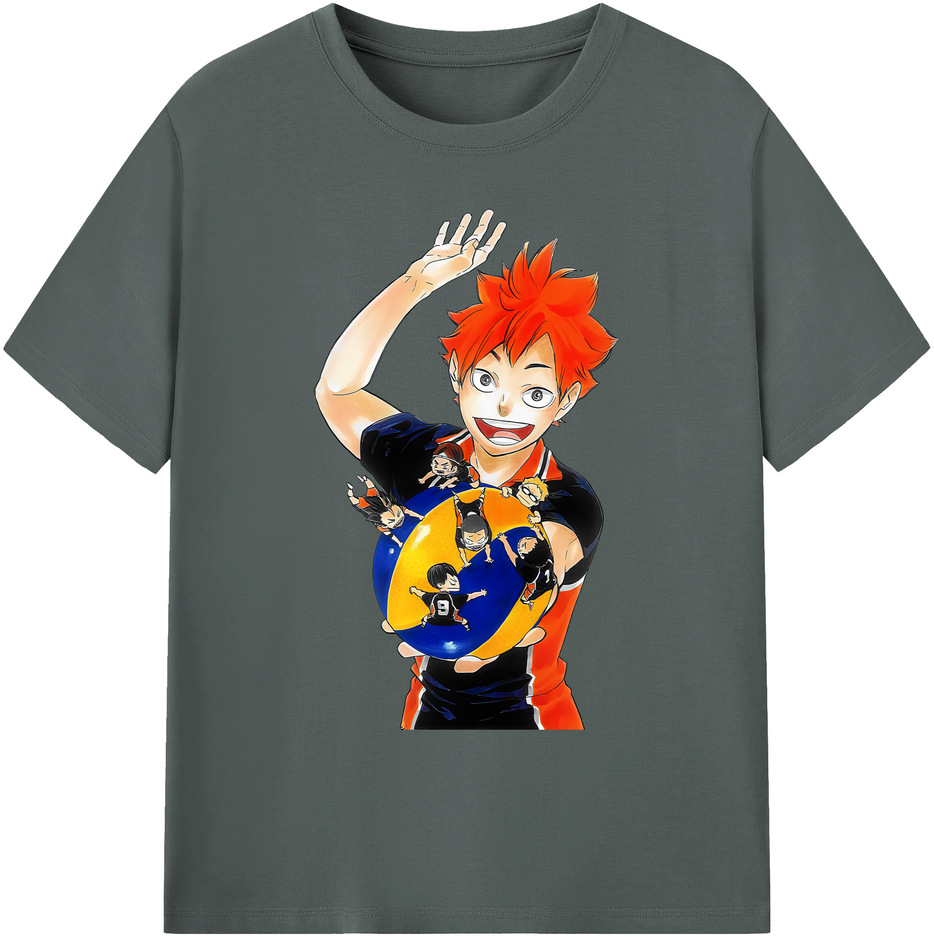 （画像用） ハイキュー!! Haikyu!! 綿100％ メンズ半袖Tシャツ｜肌触りやわらか＆通気性